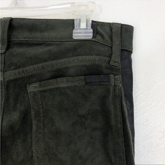 7 for all mankind faux leather & suede jegging pants - Picture 7 of 9